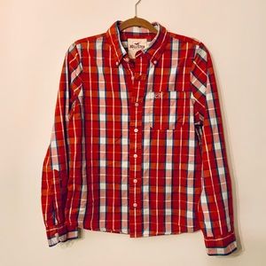 Hollister Oxford Plaid Men’s Shirt